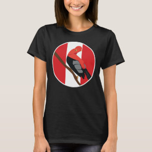 Peru Anden Hahn des Felsens Tunki Peruanische Nati T-Shirt