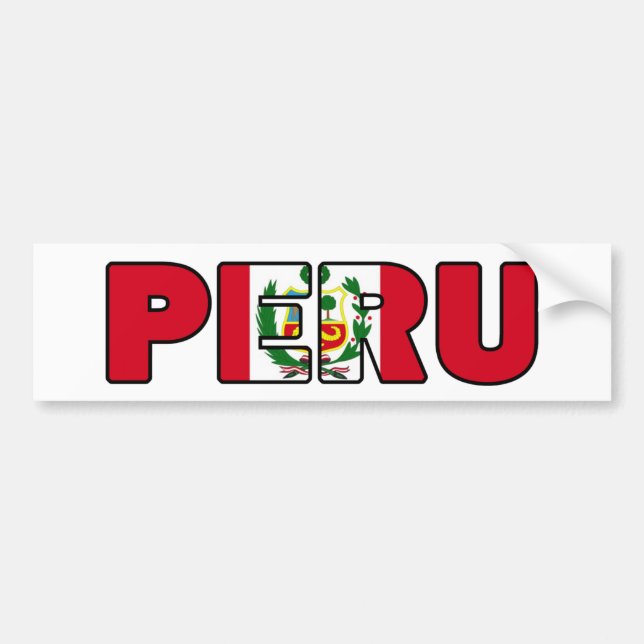 Peru Autoaufkleber (Vorne)
