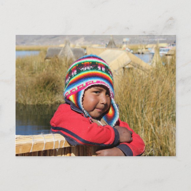 Peru Child - Boy Postkarte (Vorderseite)