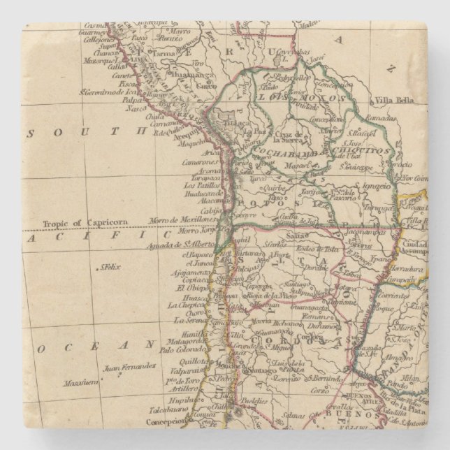 Peru, Chili, La Plata Steinuntersetzer (Vorderseite)