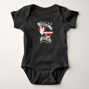 Peru Costa Rica Herzflags Peru Costa Rica Baby Strampler