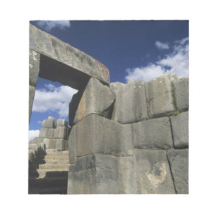 Peru, Cuzco, Sacsayhuaman Festung, gutes Beispiel Notizblock