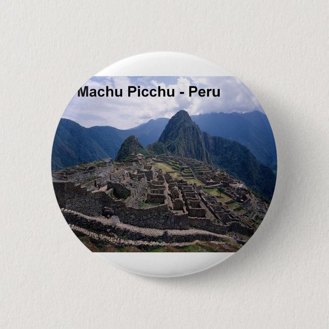 Peru die Ruinen von Machu Picchu (St.K.) Button (Vorderseite)