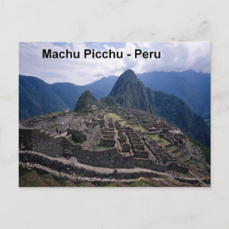 Peru Die Ruinen von Machu Picchu (St.K.) Postkarte