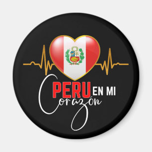 Peru en mi Corazon Peruvian Pride Magnet