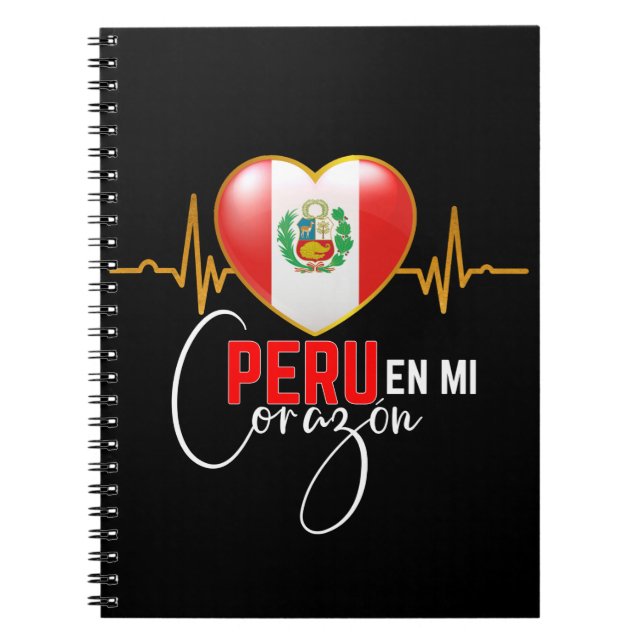 Peru en mi Corazon Peruvian Pride Notizblock (Vorderseite)