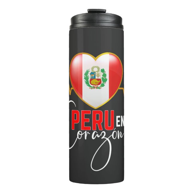 Peru en mi Corazon Peruvian Pride  Thermosbecher (Vorderseite)