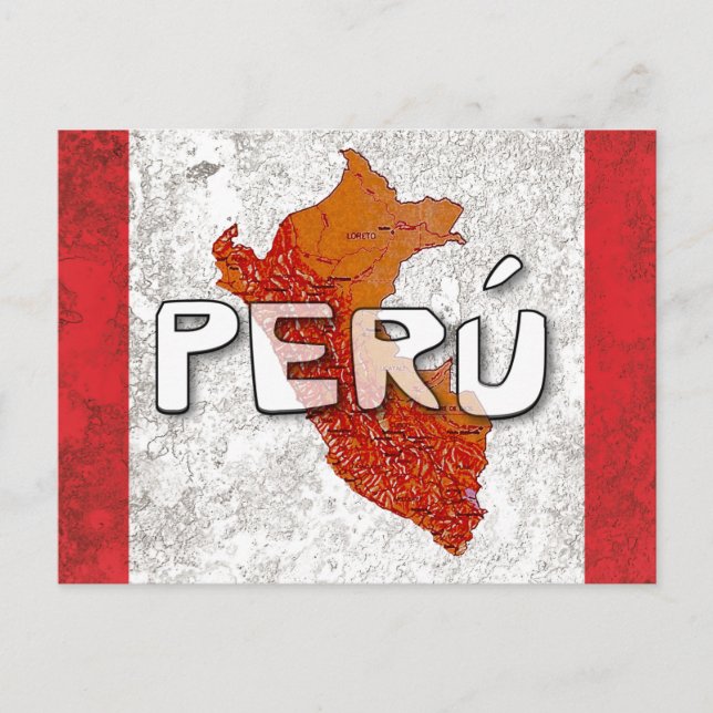 Peru Feiertagspostkarte (Vorderseite)
