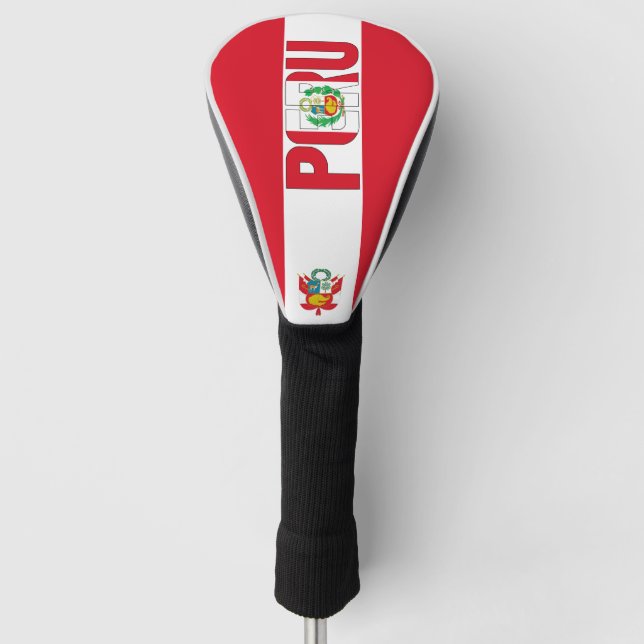 Peru Flag Gorgeous Patriotic Golf Headcover (Vorderseite)