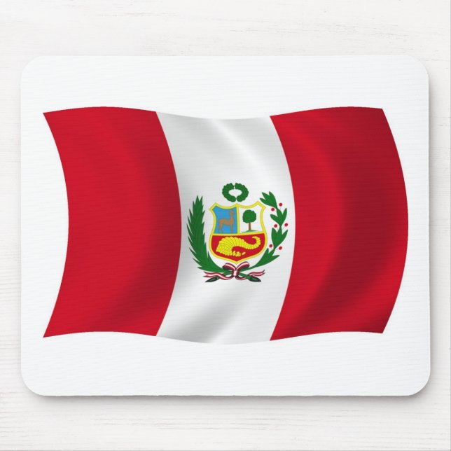 Peru Flag Mousepad (Vorne)