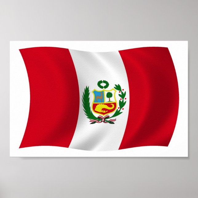 Peru Flag Poster Print (Vorne)
