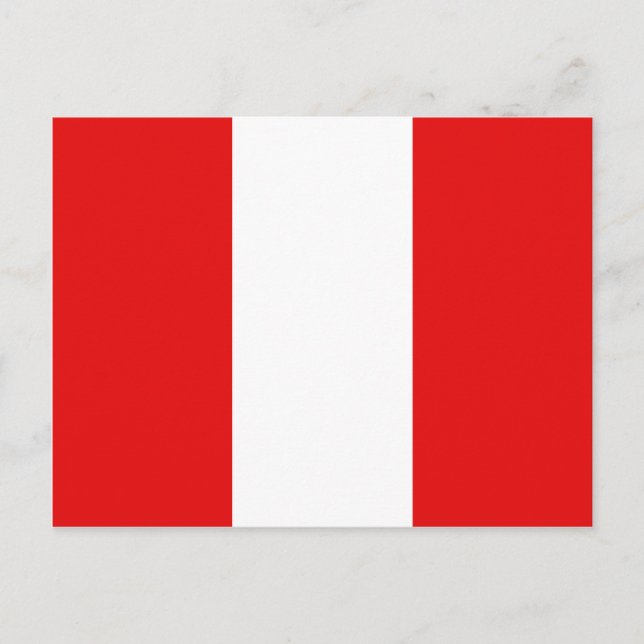 Peru Flag Postkarte (Vorderseite)
