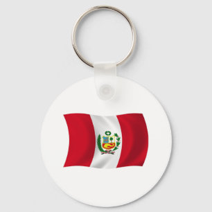 Peru Flag Schlüsselanhänger