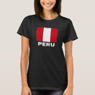 Peru Flag Unterstützung peruanischen Menschen Frau T-Shirt