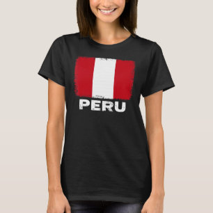 Peru Flag Unterstützung peruanischen Menschen Frau T-Shirt