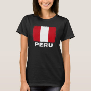 Peru Flag Unterstützung peruanischen Menschen Frau T-Shirt