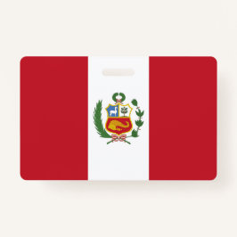 Peru-Flagge Ausweis