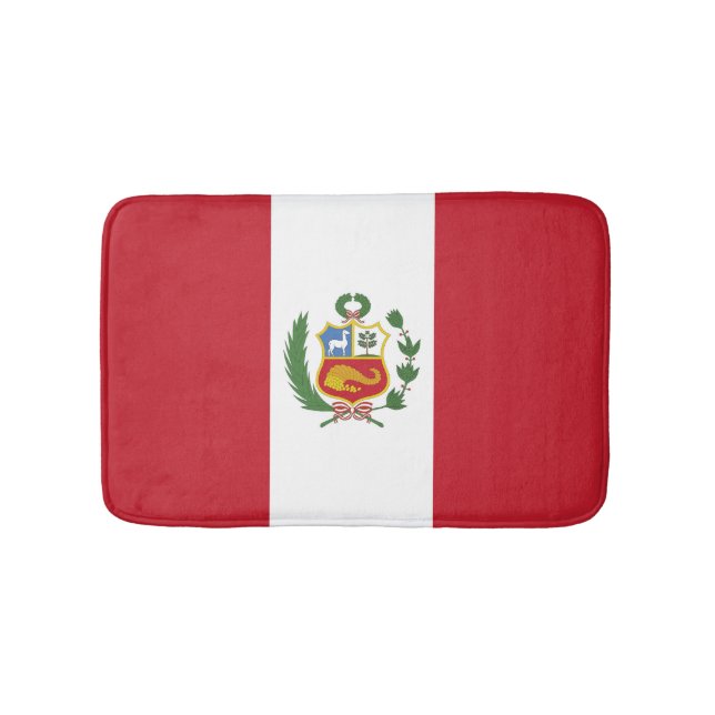 Peru-Flagge Badematte (Vorderseite)