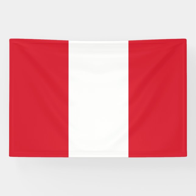 Peru-Flagge Banner (Horizontal)