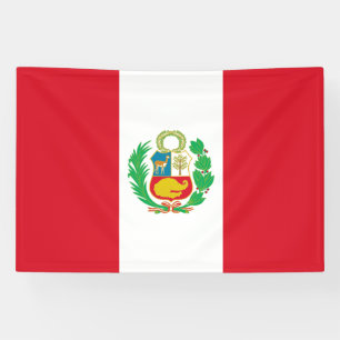 Peru-Flagge Banner