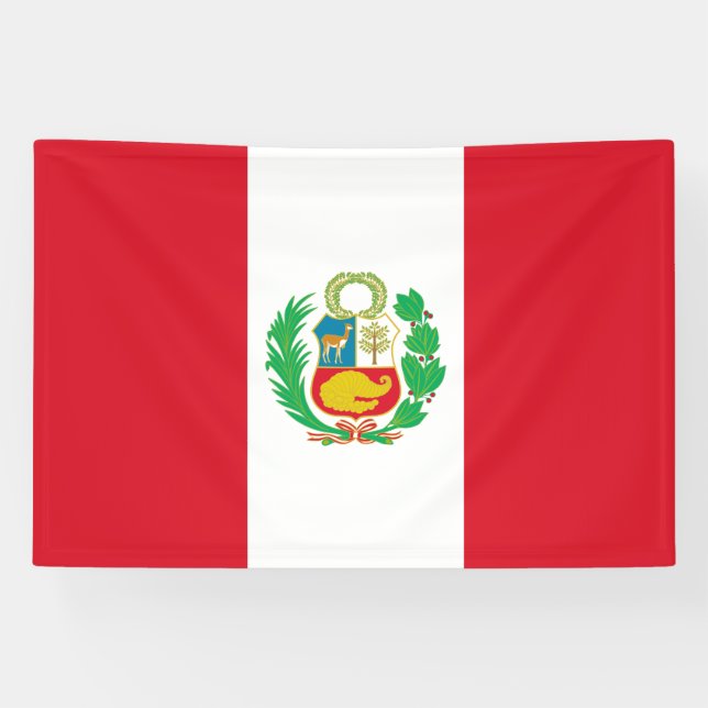 Peru-Flagge Banner (Horizontal)