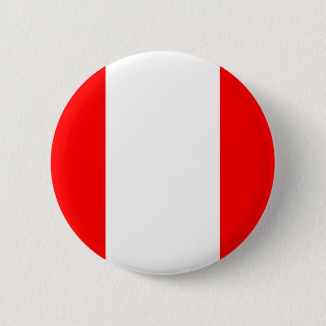 Peru-Flagge Button (Vorderseite)