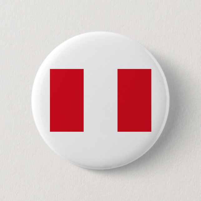 Peru-Flagge Button (Vorderseite)