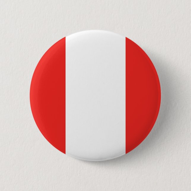 Peru-Flagge Button (Vorderseite)