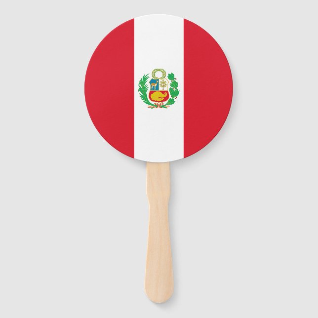 Peru-Flagge Fächer (Vorderseite)