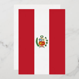 Peru-Flagge Folieneinladung