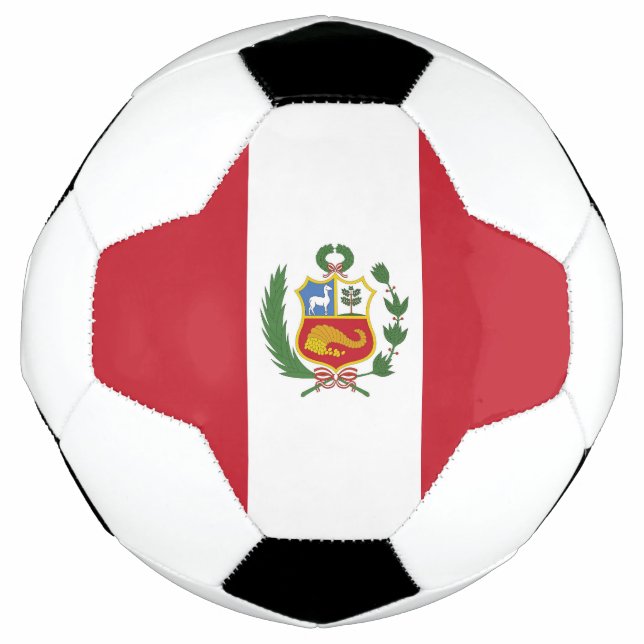 Peru-Flagge Fußball (Vorderseite)