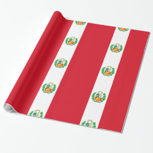 Peru-Flagge Geschenkpapier