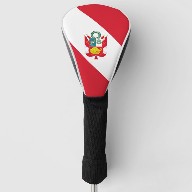 Peru-Flagge Golf Headcover (Vorderseite)