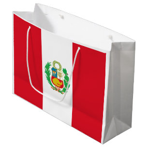 Peru-Flagge Große Geschenktüte