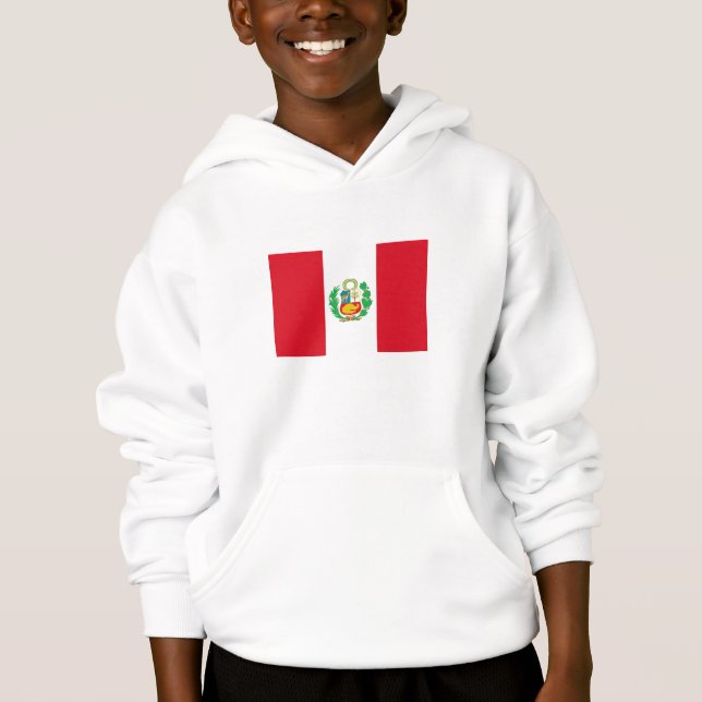 Peru-Flagge Hoodie (Vorderseite)