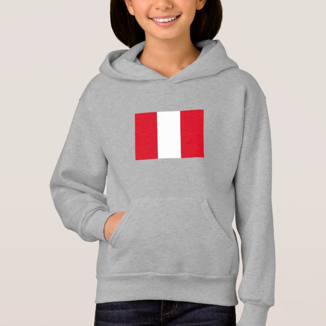 Peru-Flagge Hoodie (Vorderseite)