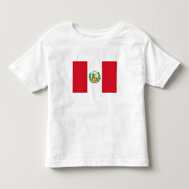Peru-Flagge Kleinkind T-shirt (Vorderseite)