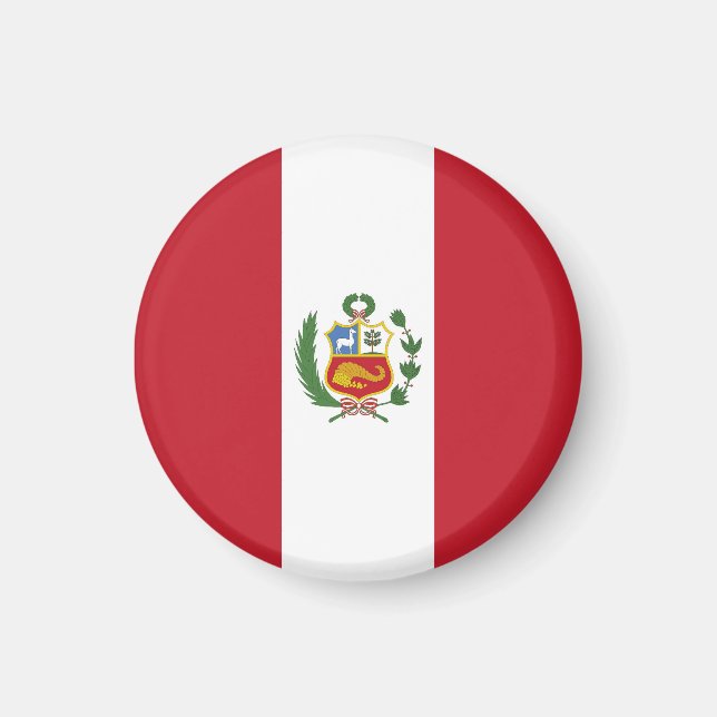 Peru-Flagge Magnet (Vorne)
