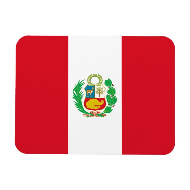 Peru-Flagge Magnet (Horizontal)