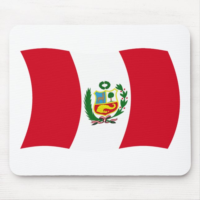Peru-Flagge-Mauspad Mousepad (Vorne)