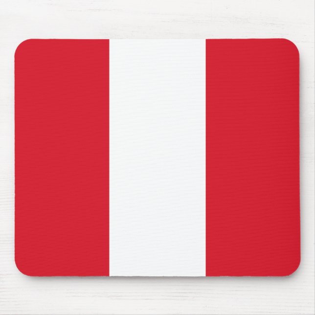 Peru-Flagge Mousepad (Vorne)