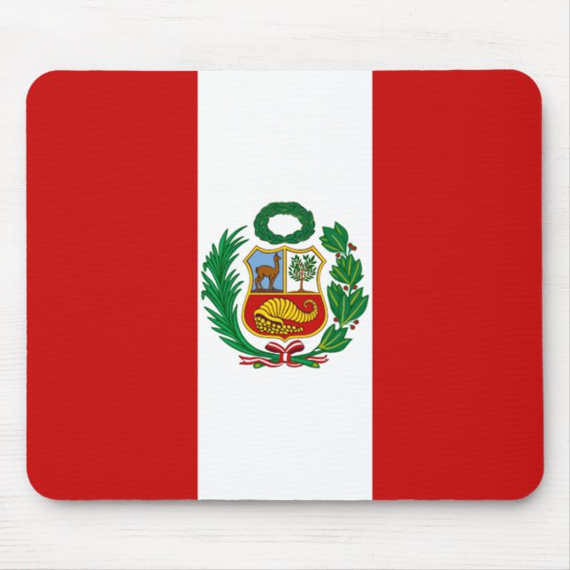 Peru-Flagge Mousepad (Vorne)