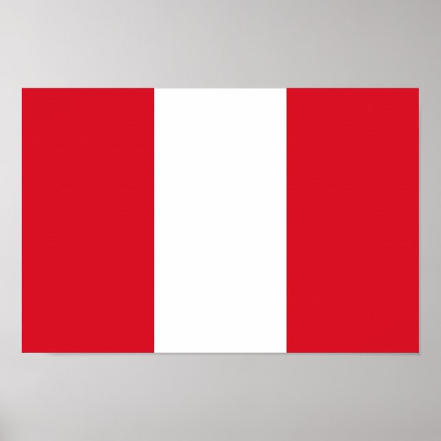 Peru-Flagge Poster (Vorne)