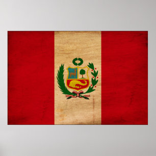 Peru-Flagge Poster