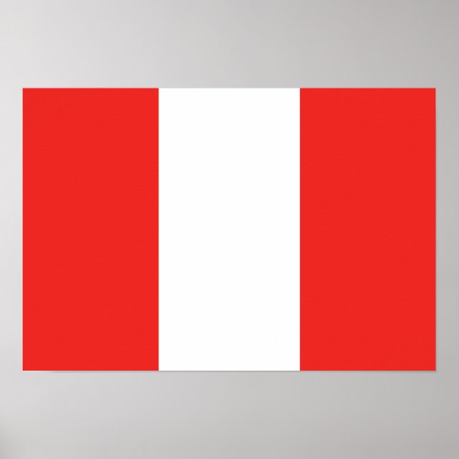 Peru-Flagge Poster (Vorne)