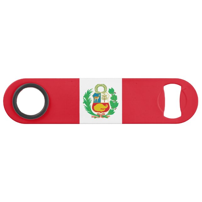 Peru-Flagge Speed Flaschenöffner (Vorderseite (Horizontal))