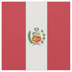 Peru-Flagge Stoff