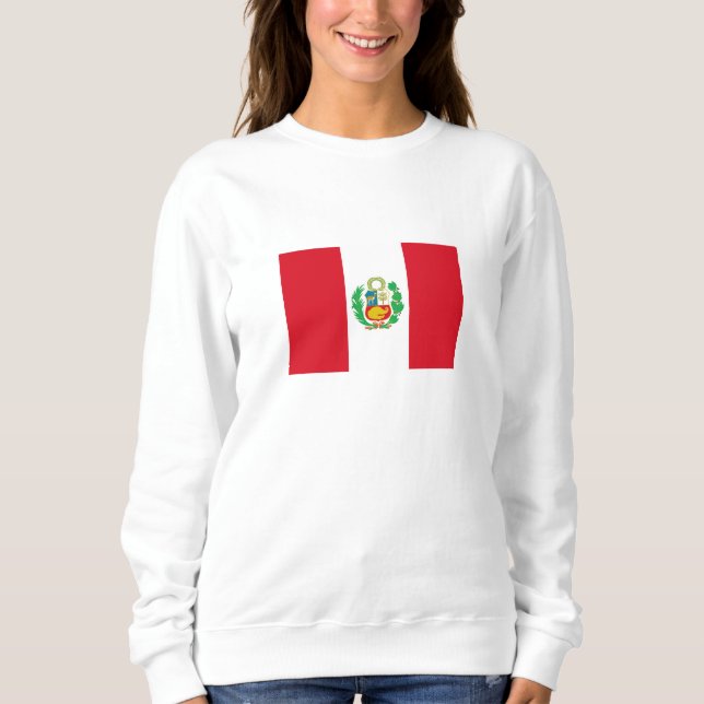 Peru-Flagge Sweatshirt (Vorderseite)