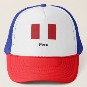 Peru-Flagge Truckerkappe