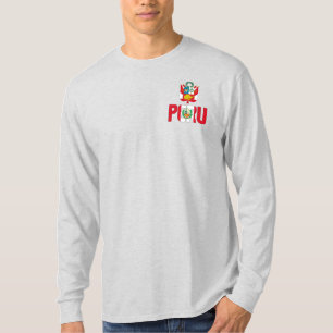Peru Flagge und Wappen Patriotisch T-Shirt